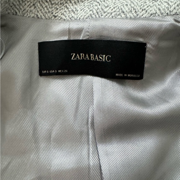 Zara light gray herringbone jacket Small - Picture 5 of 6